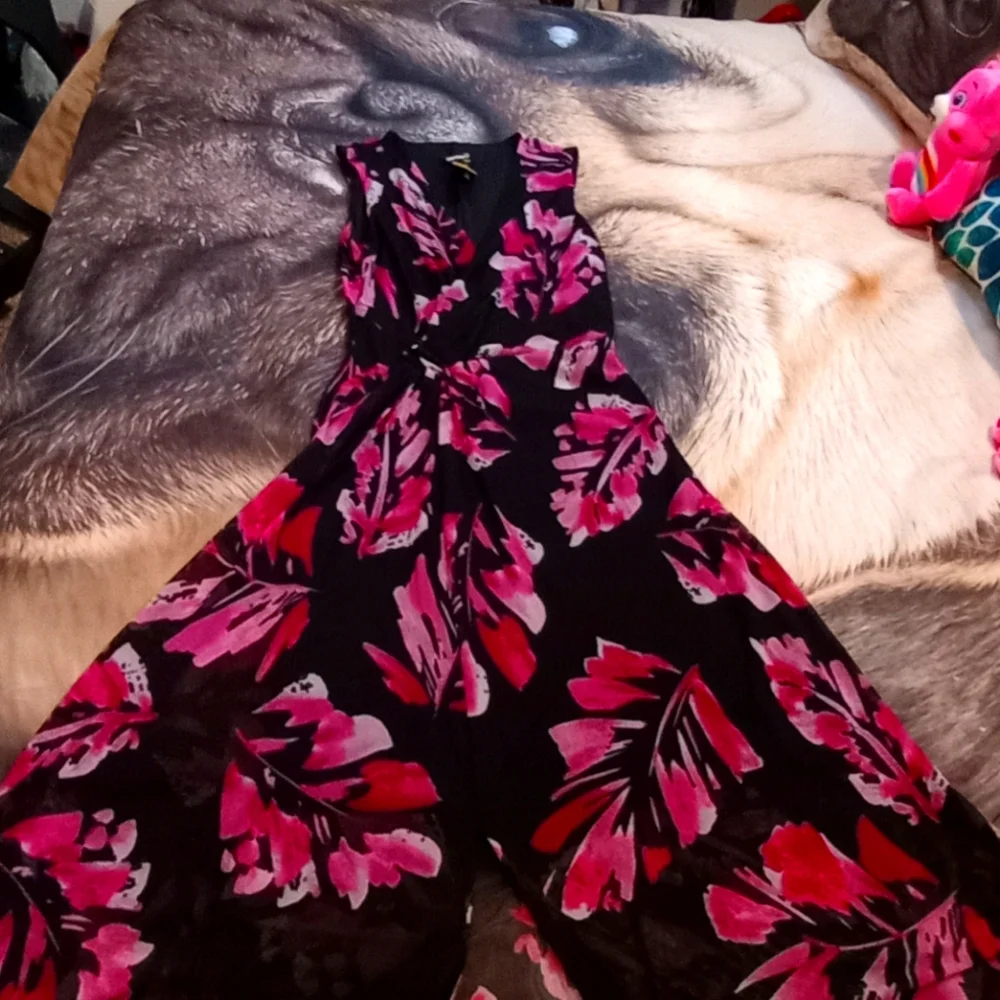 DKNY sleeveless floral design dress - Picture 7 of 8